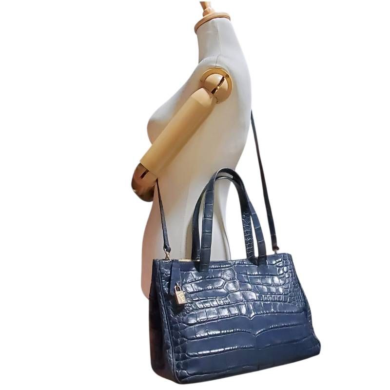 FURLA フルラ ショルダーバッグ トートバッグ 2way レザー 本革 クロコ