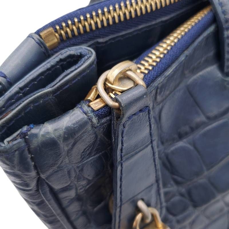 FURLA フルラ ショルダーバッグ トートバッグ 2way レザー 本革 クロコ