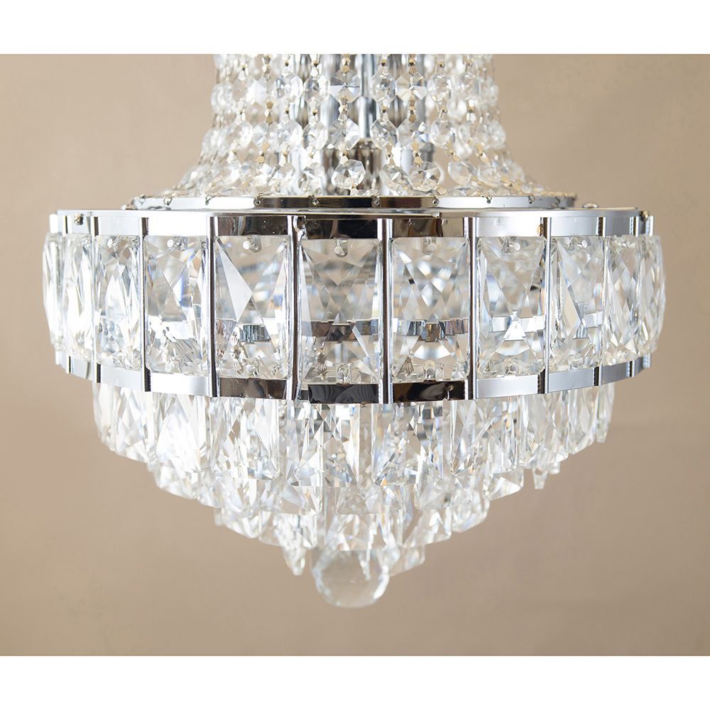 E12/40W水雷型】モダンガラス シャンデリア Martina マルティーナ（5灯