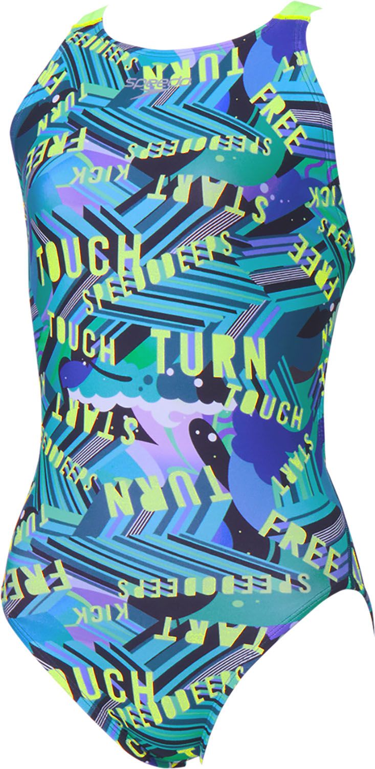 スピード Speedo スイミング WORDING STRIPES TURNS W|S SUIT AQ アクアリウム