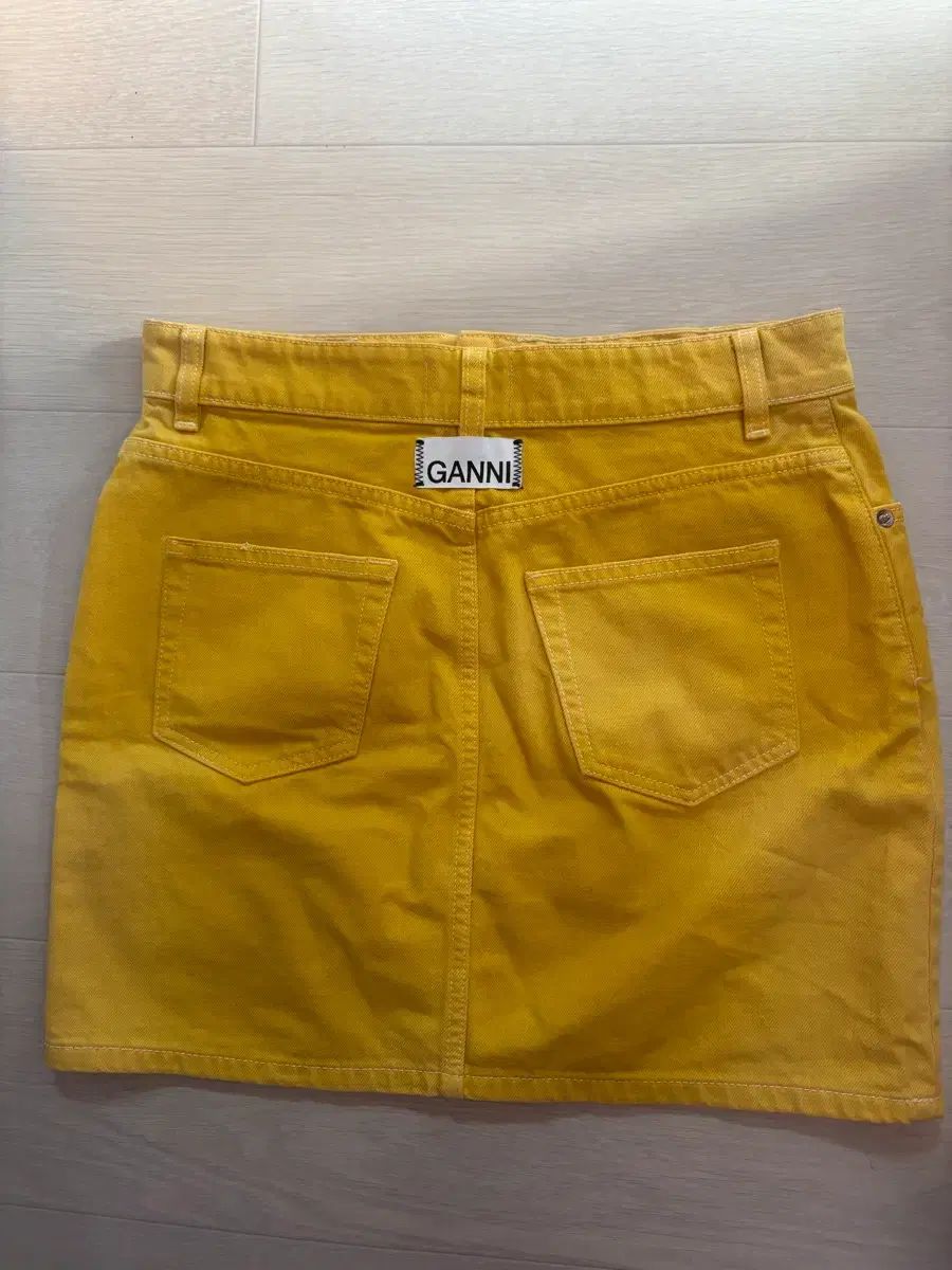 ガニー イエロー デニム スカート スモールサイズ