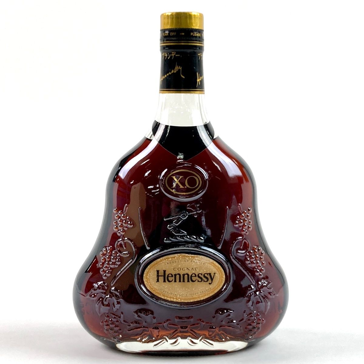 Hennessy XO金キャンプ　クリアボトル　ヘネシー　古酒 古酒 Hennessy X.O ヘネシーXO クリアボトル 金キャップ 700ml