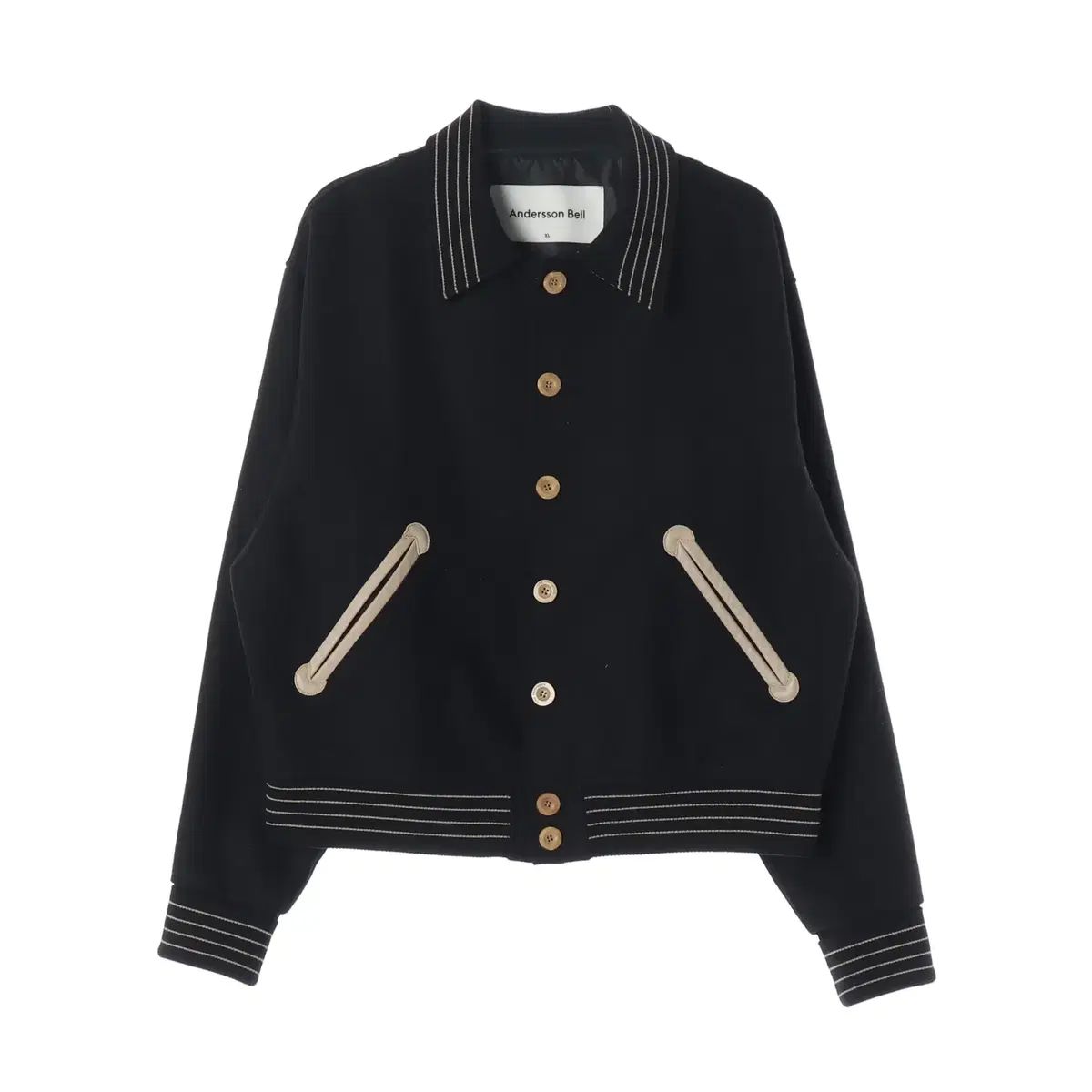 アンダースンベル サニー スタジャン カーディガン ジャケット ブラック