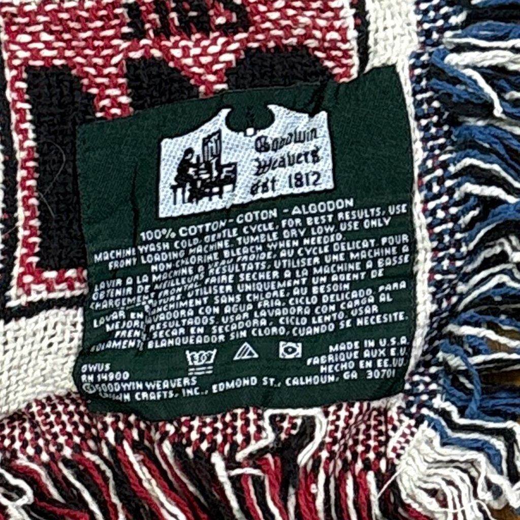 vintageラグ ブランケット マルチカバー タペストリー USA製 MADE IN