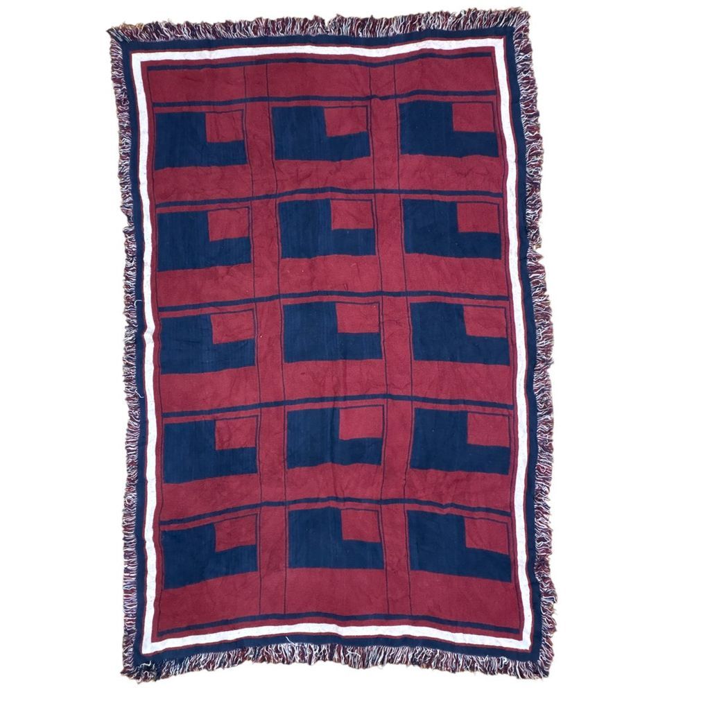 める】80s USA ブランケット ヴィンテージラグ タペストリー vintage