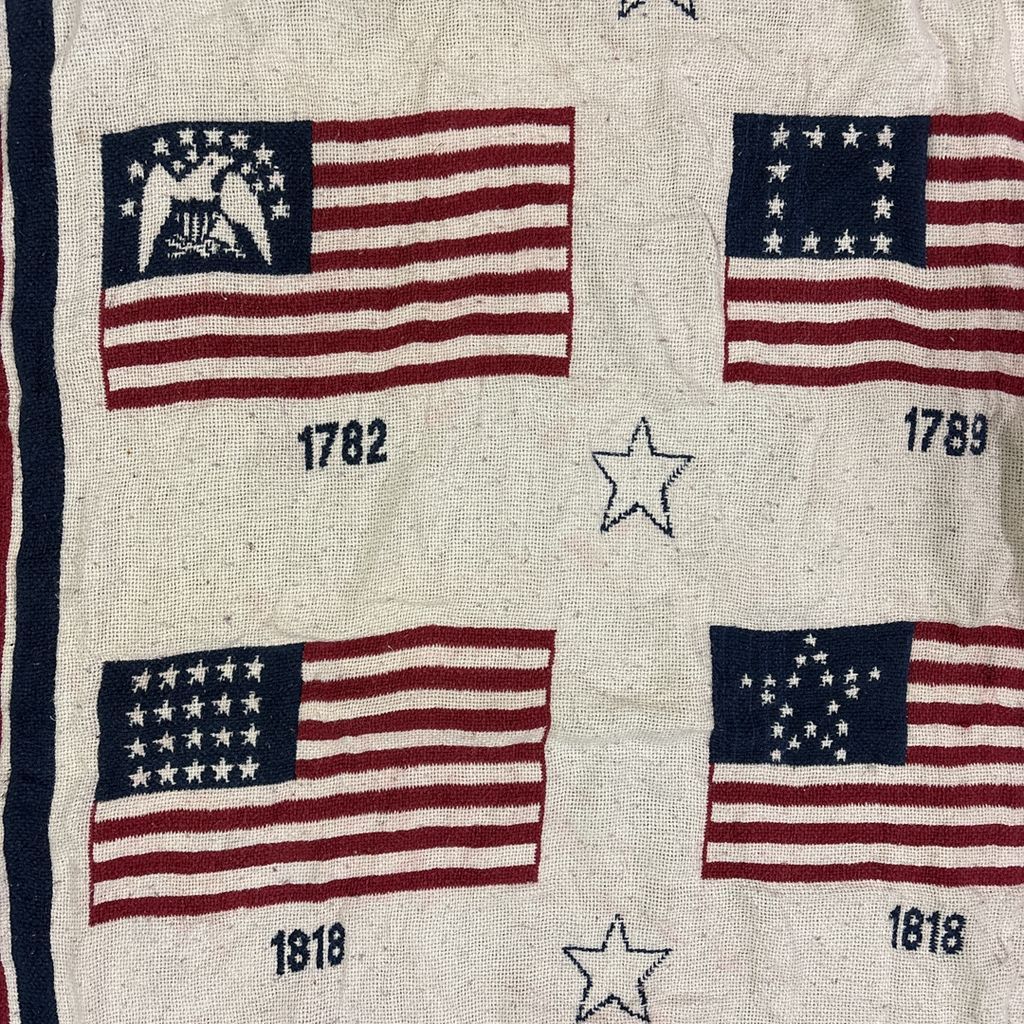 vintageラグ ブランケット マルチカバー タペストリー 星条旗 USA