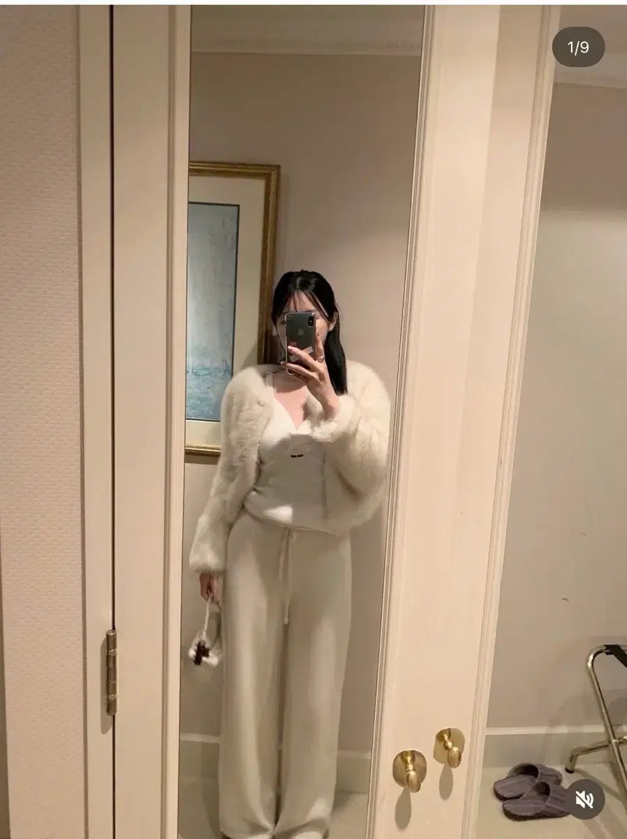 ラプリエ sof ニット パンツ クリーム 白 short