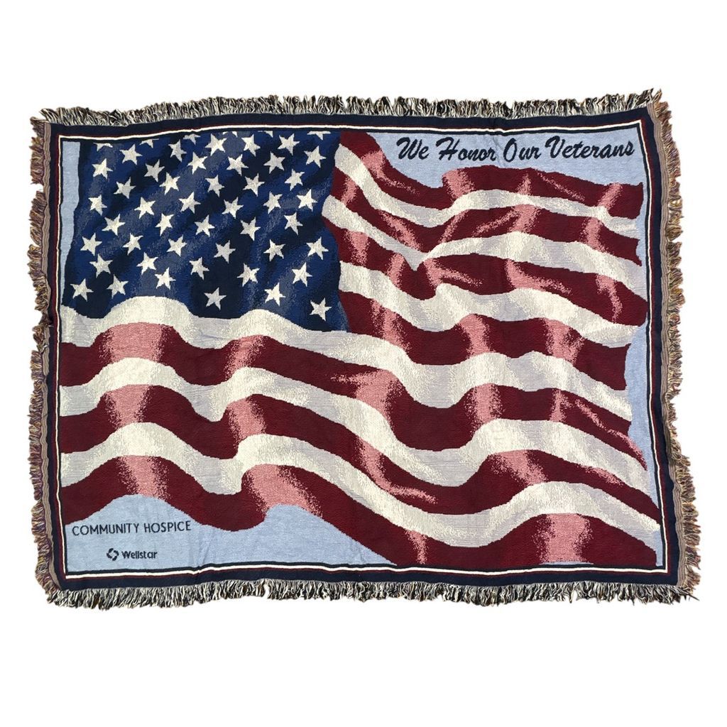 ラグ ブランケット マルチカバー タペストリー MADE IN USA アメリカ 国旗 星条旗 American Flag Rug Throw Blanket 2384