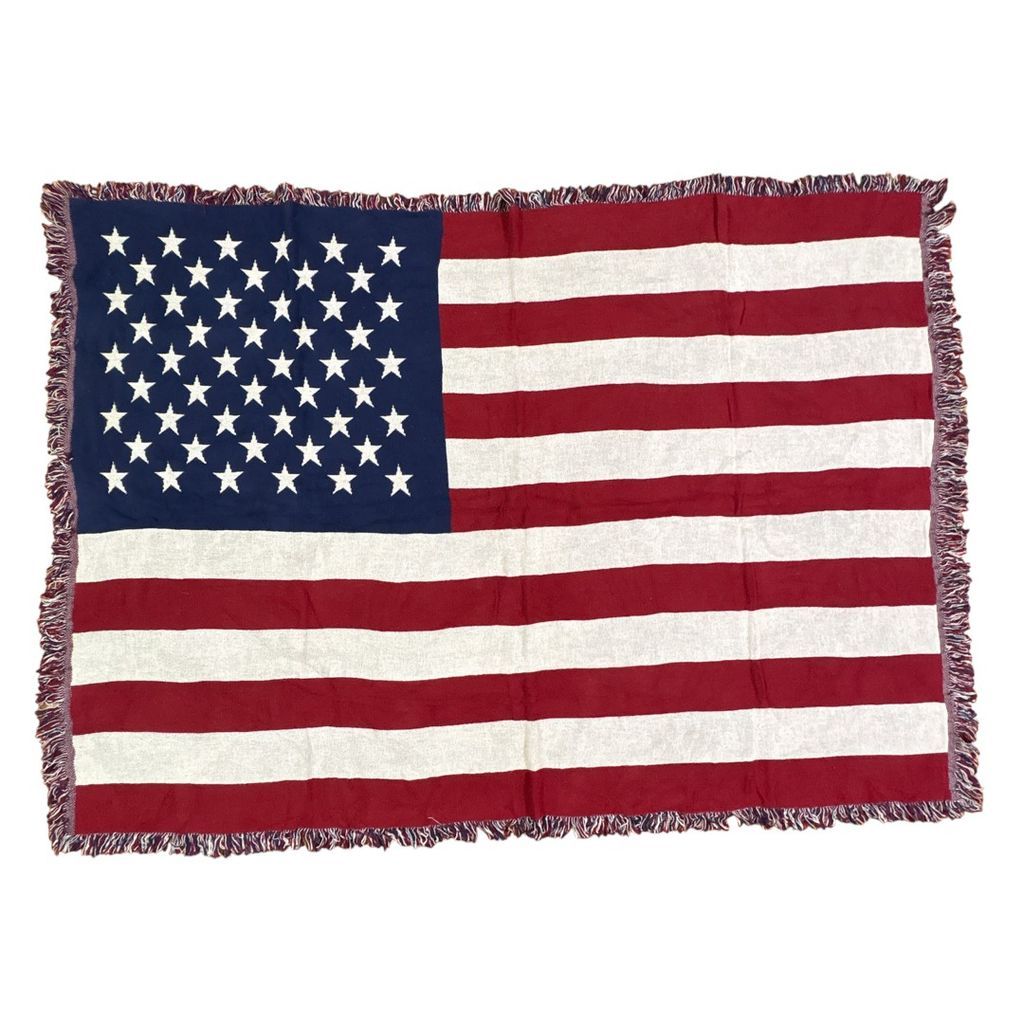 ラグ ブランケット マルチカバー タペストリー アメリカ 国旗 星条旗 American Flag Rug Throw Blanket 2385