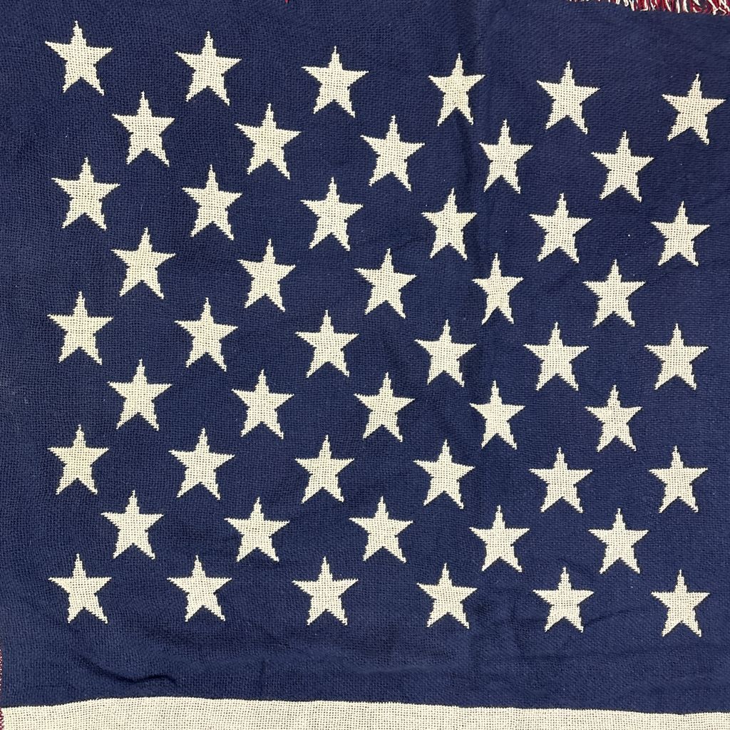 vintageラグ ブランケット マルチカバー タペストリー アメリカ 国旗