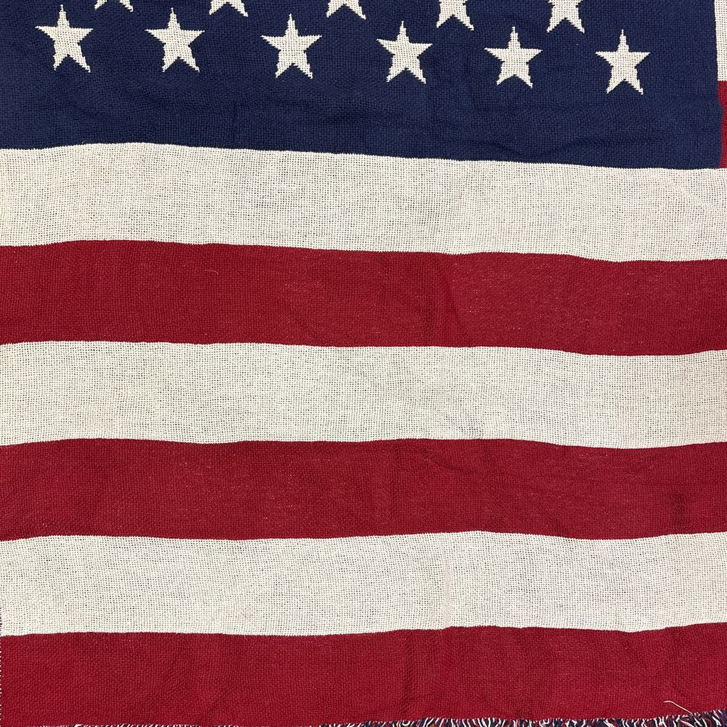 vintageラグ ブランケット マルチカバー タペストリー アメリカ 国旗