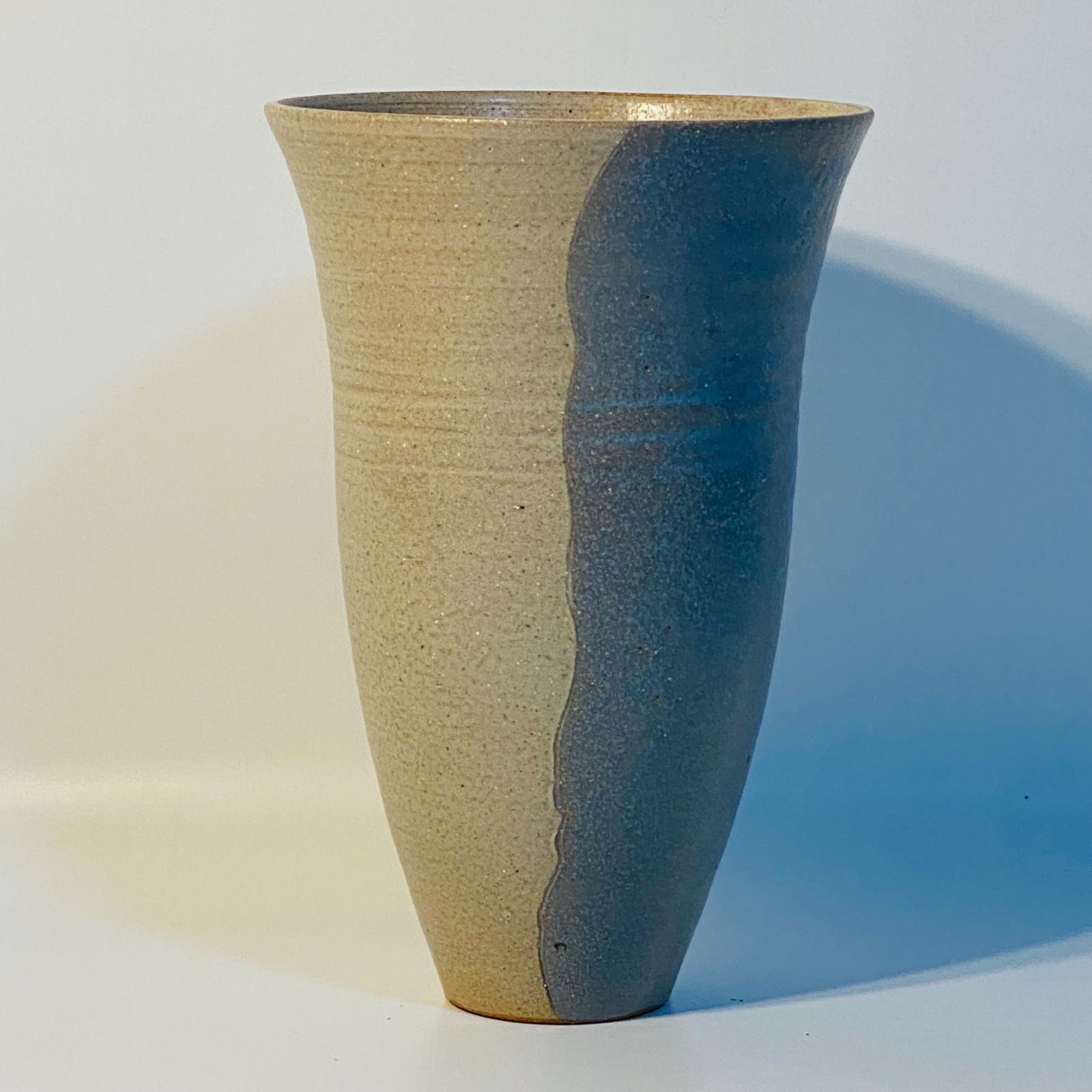 弥富 花瓶 灰青 花器 水盤 華道 花道 お花 生け花 花立 花入 水器 送料