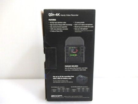ズーム ZOOM ハイレゾ音質 ハンディビデオレコーダー Q 2 n-4 K ♥
