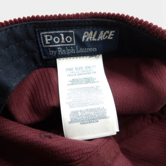 PALACE × RARPH LAUREN CLASSIC POLO CAP CORDUROY サイズFREE パレス