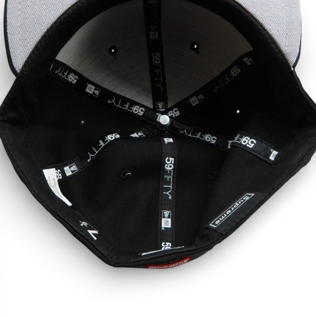 SUPREME 18aw CLASSIC SCRIPT NEW ERA BLACK サイズ7 1/2 (59.6cm