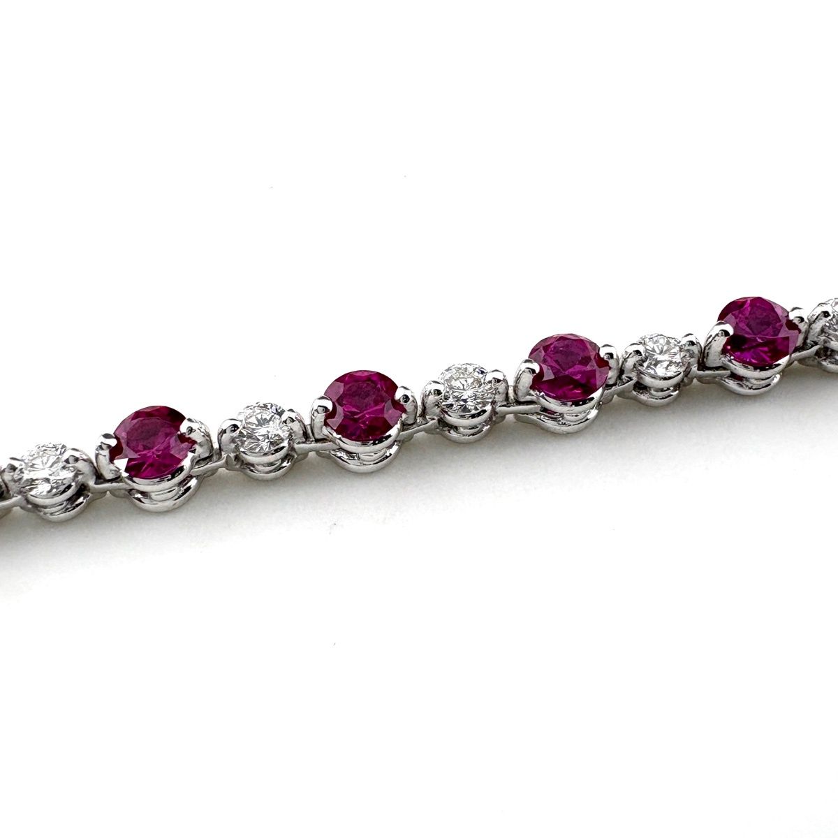 ミキモト MIKIMOTO ルビー デザインネックレス メレダイヤ ネックレス