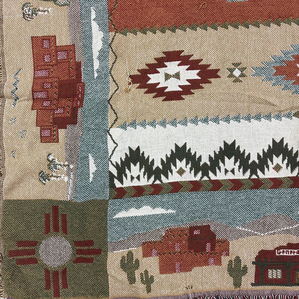 USA製 Chatham ビンテージラグマット マルチカバー タペストリー ビンテージラグマット アメリカ製 雪景色 マルチカバー タペストリー