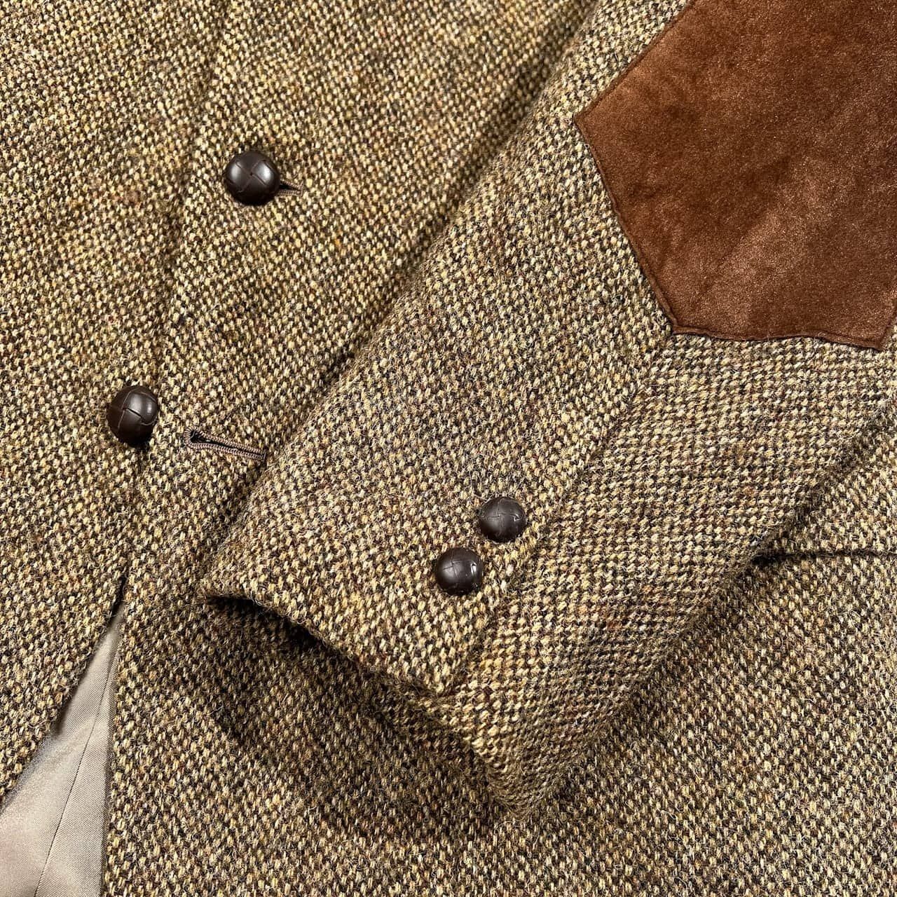 希少 Harris Tweed Chipp テーラードジャケット エルボーパッチ 希少 Harris Tweed Chipp テーラードジャケット エルボーパッチ - メルカリ