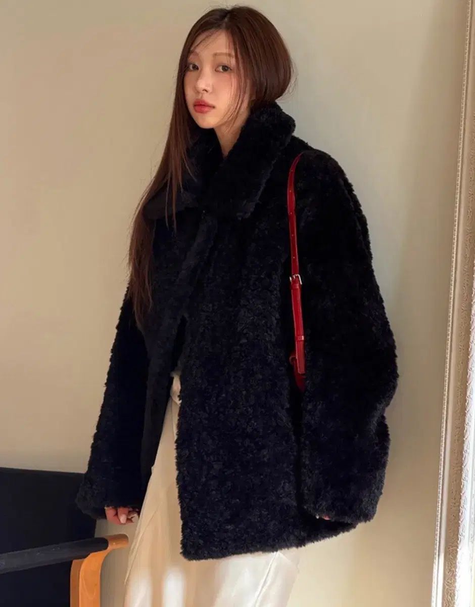 ジュシジュディ ハーフシアーリングジャケット