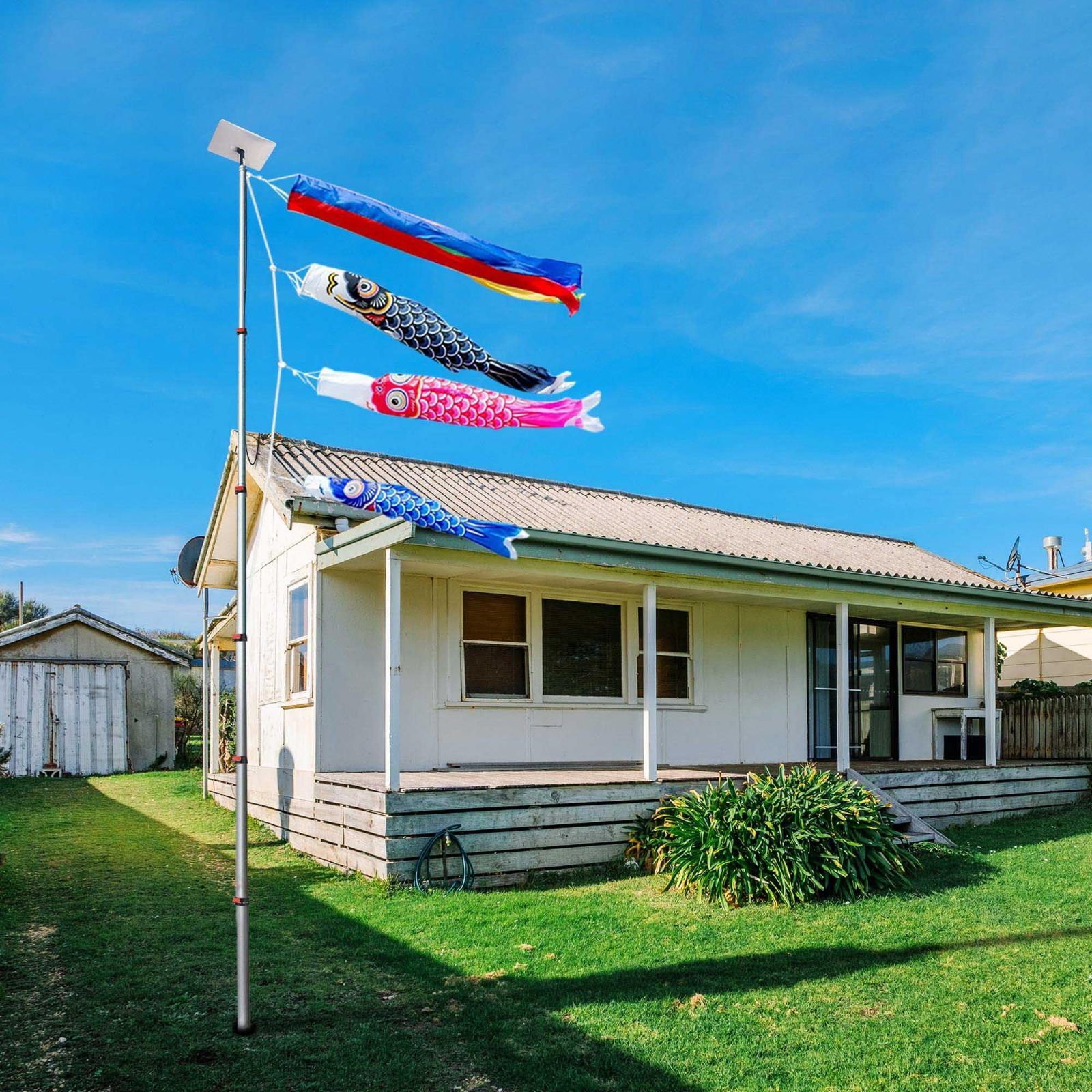 こいのぼりポール アルミ