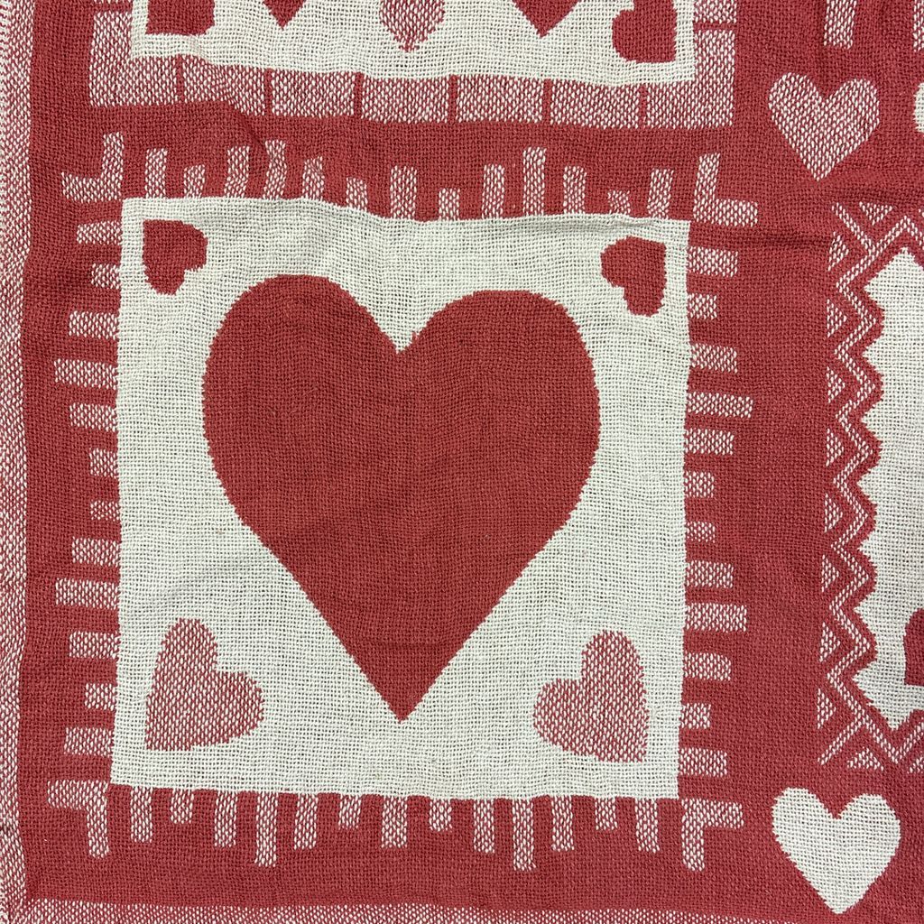 vintageラグ ブランケット マルチカバー タペストリー ハート かわいい