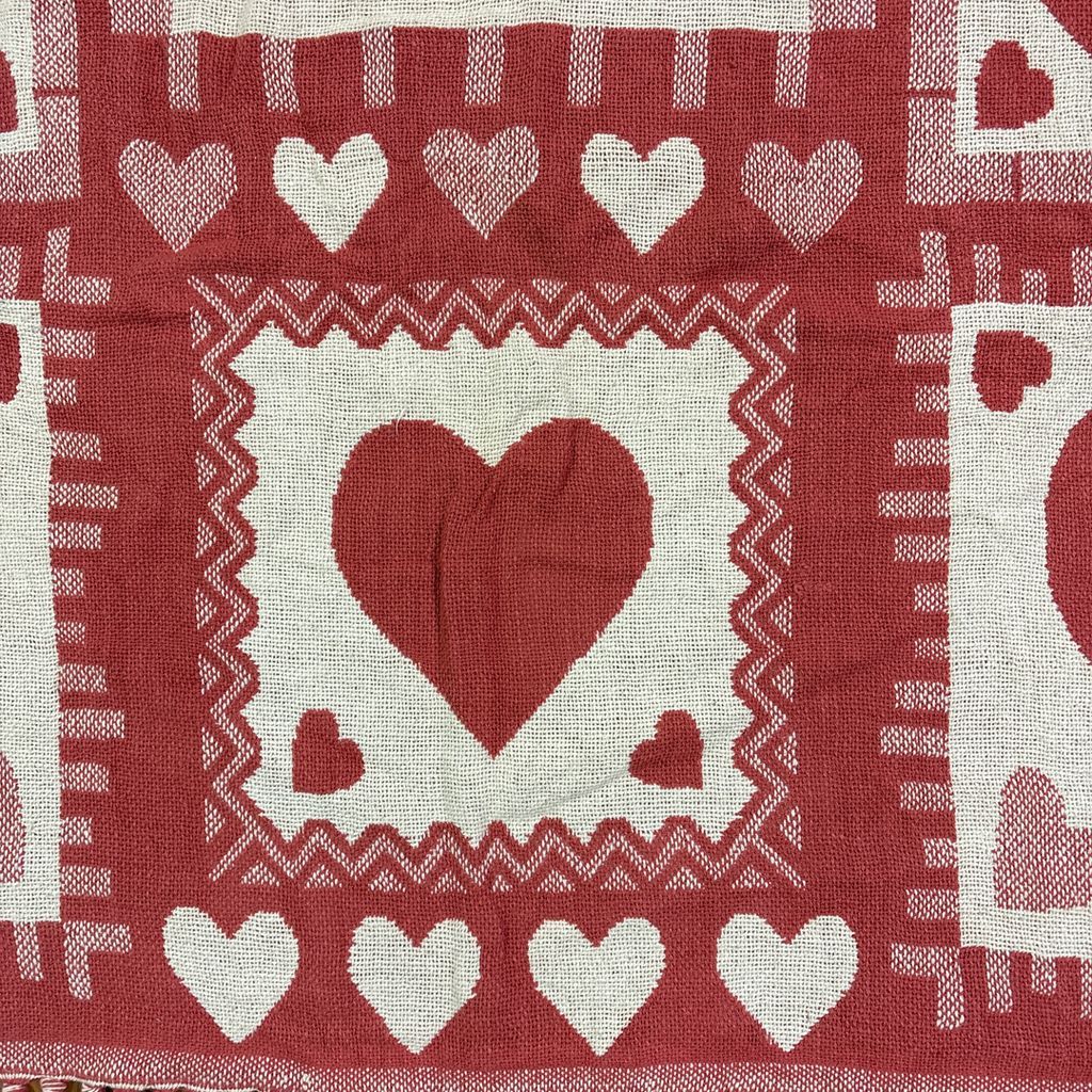 ビンテージ ハート ラグ ピンク ブランケット vintageラグ ブランケット マルチカバー タペストリー ハート かわいい