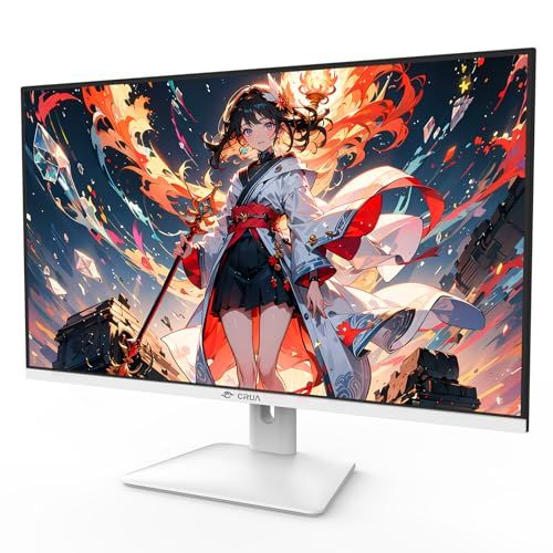 CRUA モニター 32インチ QHD 2560 1440 IPSパネル 2 K 120 sRGB 16 9 75 Hz PCモニター 省スペース設計 傾斜調整 壁掛け対応 内蔵スピーカーmm a fb 1476