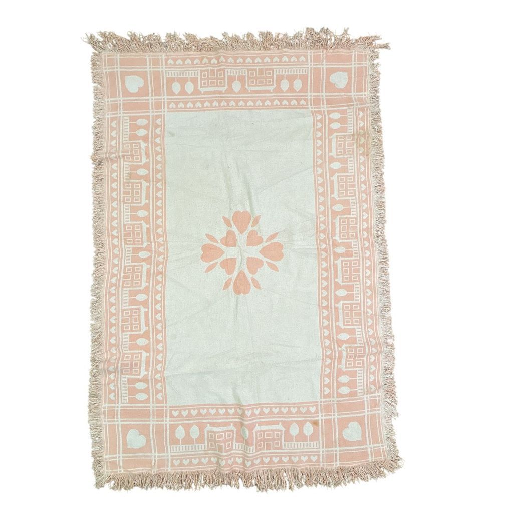 vintageラグ ブランケット マルチカバー タペストリー ハート ハウス