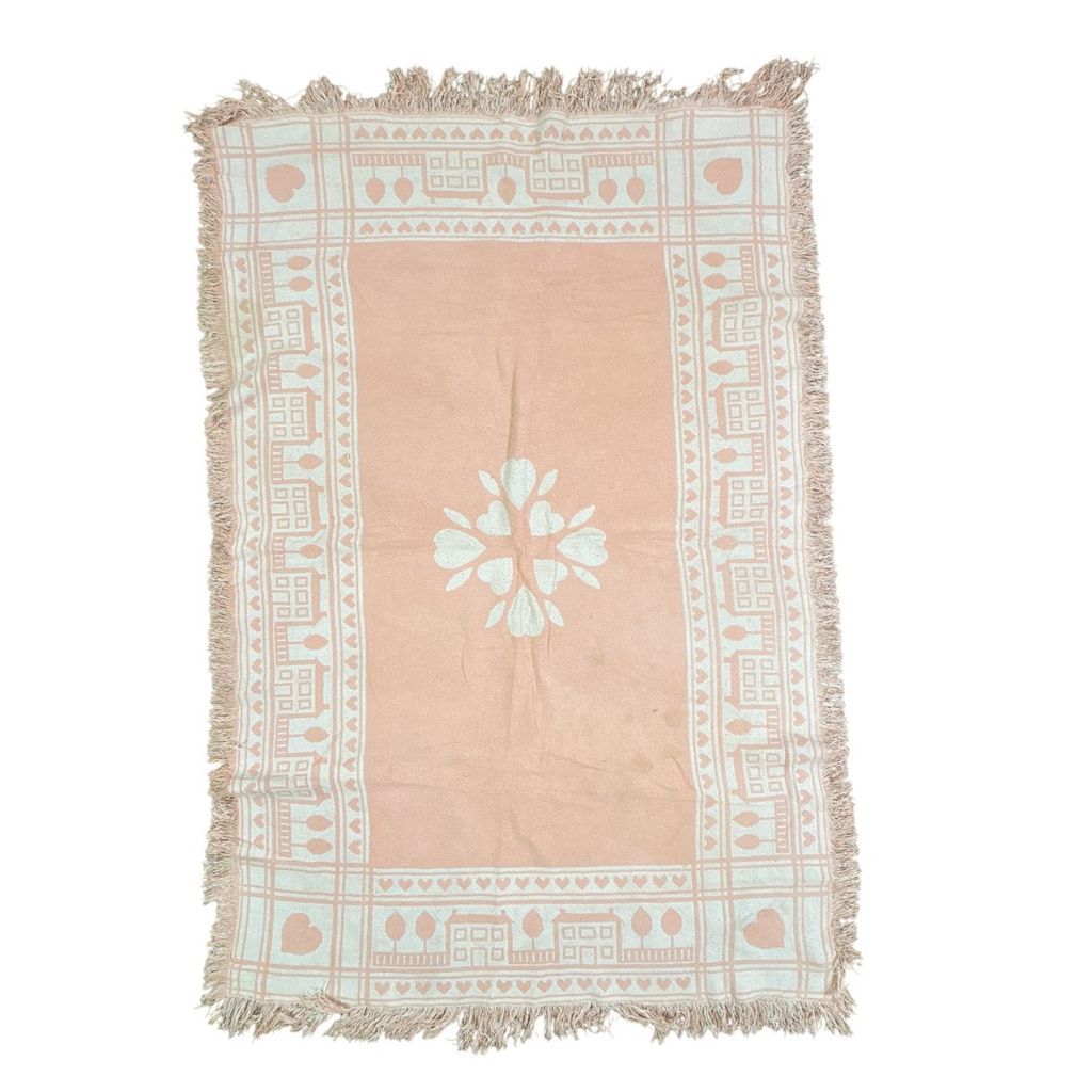 vintageラグ ブランケット マルチカバー タペストリー ハート ハウス