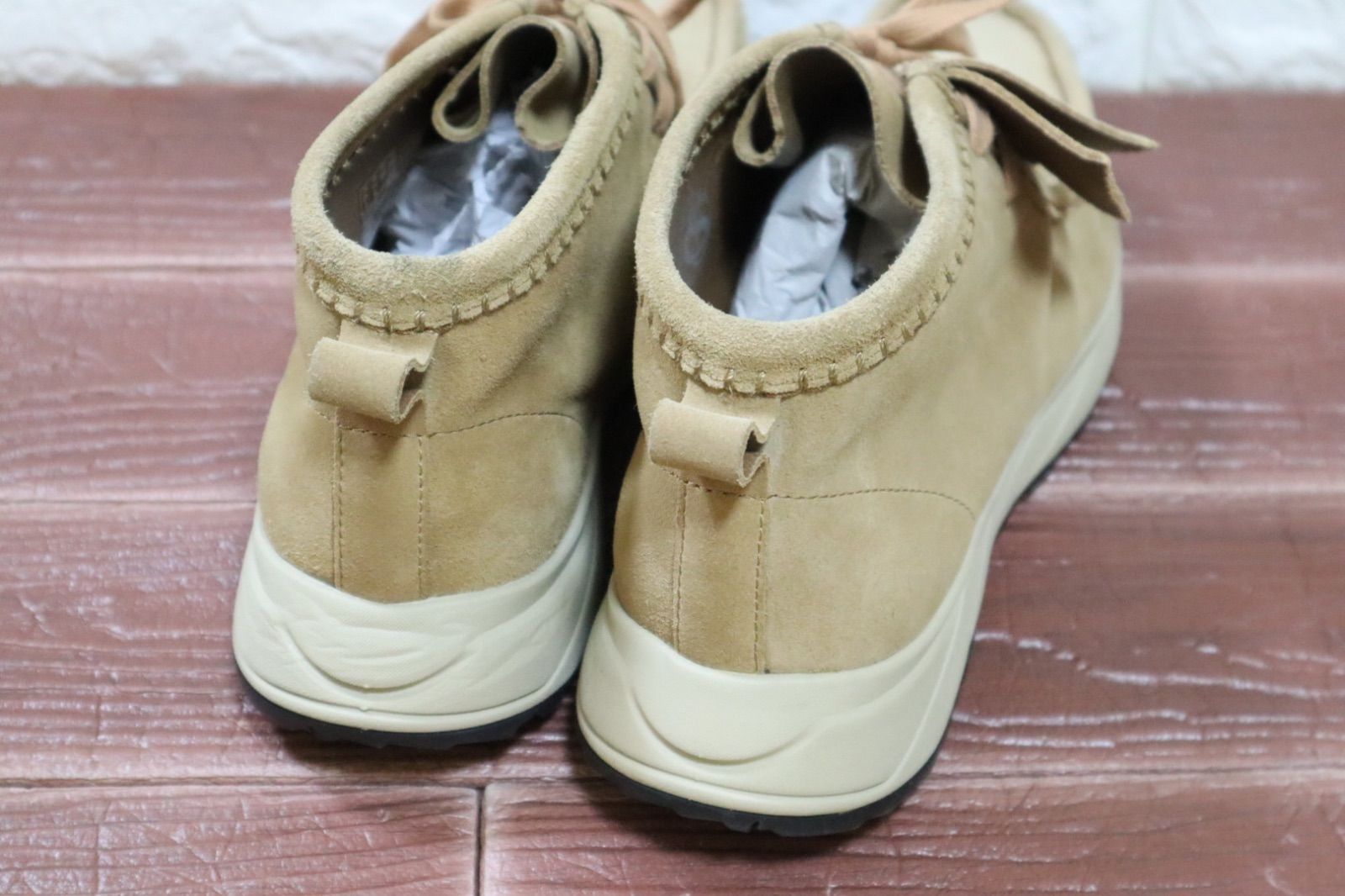  定価39600円 クラークス CLARKS Wallabee Eden ワラビー エデン ビブラムソール ダークサンドスエード モカシン デッキシューズ ブーツ 革靴