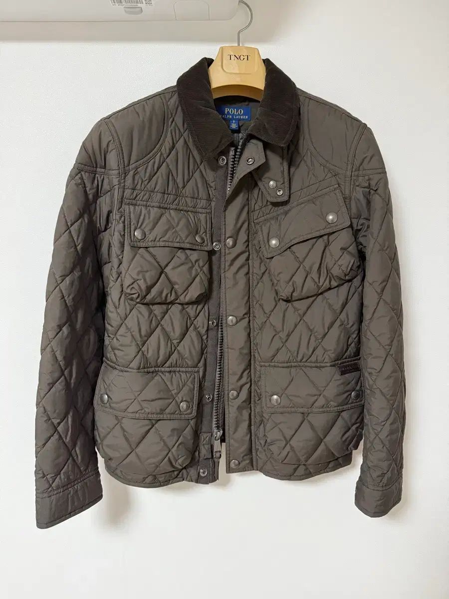 ポロ バイカー キルティングジャケット S ブラウン