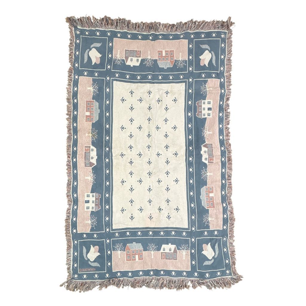 vintageラグ ブランケット マルチカバー タペストリー 90s 90年代 1990