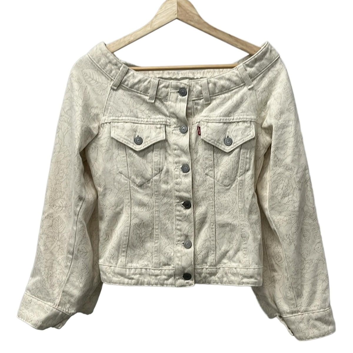 GANNI ガニー Gジャン サイズXS レディース - アイボリー×ベージュ 長袖|春|秋|LEVI Sコラボ