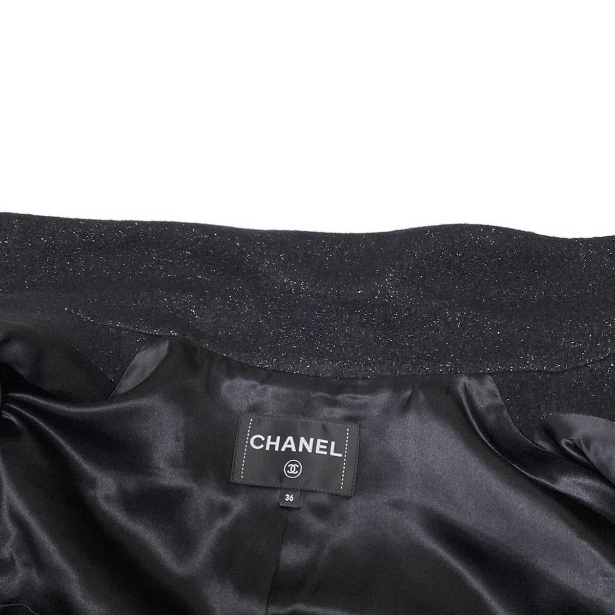 CHANEL(シャネル) コート サイズ36 S レディース美品 - P78015 黒 長袖  