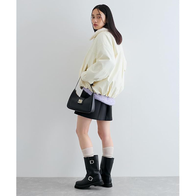  ビス エコファー取外し 合皮中綿ブルゾン レディース シロサブ 11 F コート ジャケット ファッション