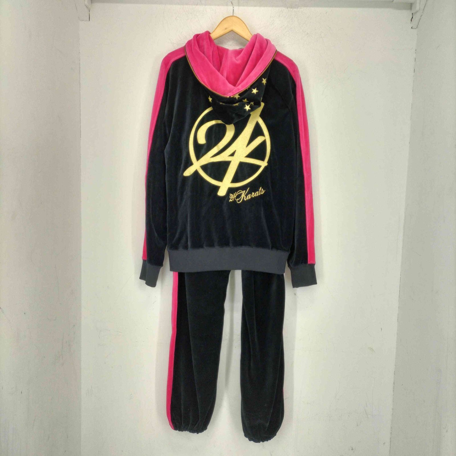 トゥエンティーフォーカラッツ 24karats ベロアパーカー ジャージ