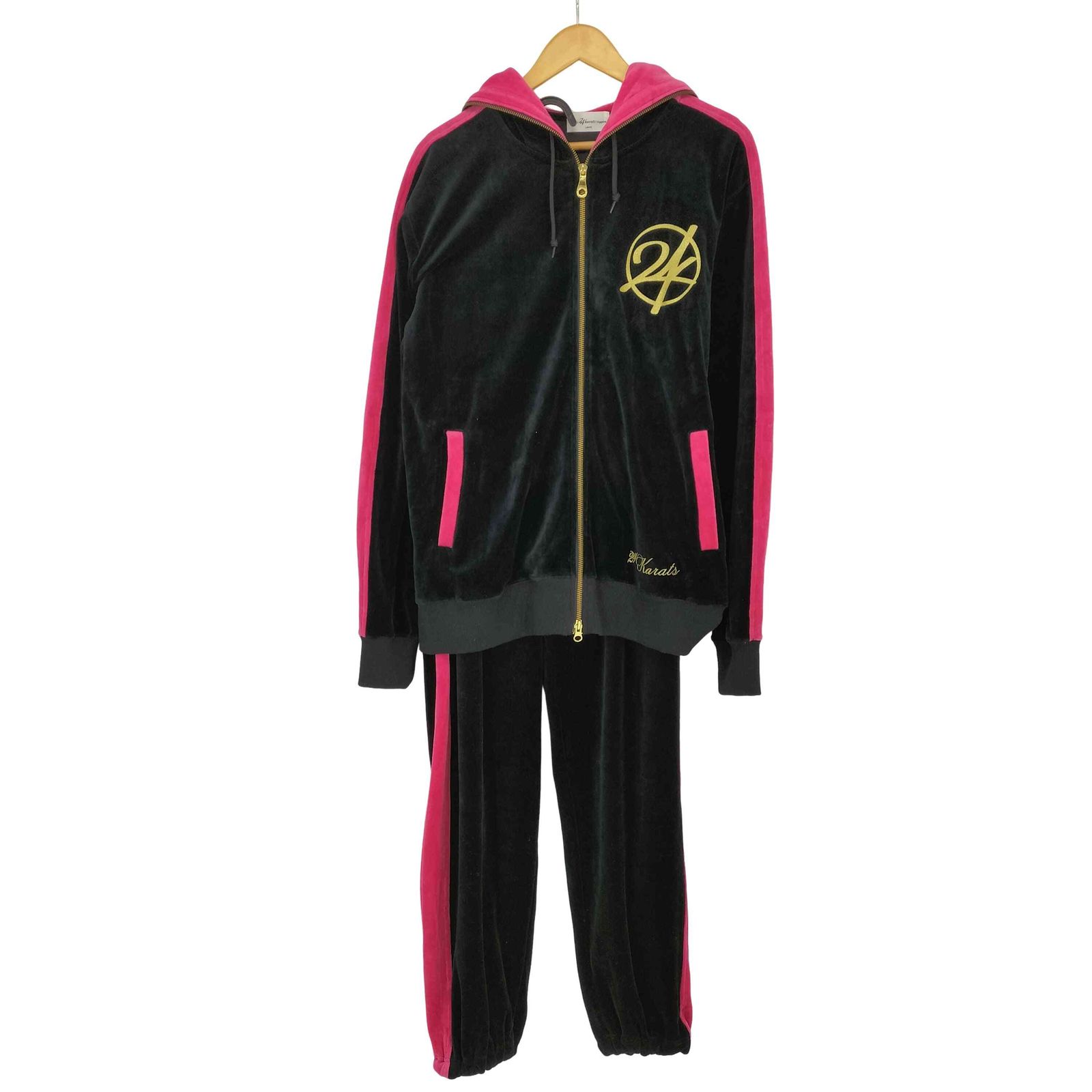 トゥエンティーフォーカラッツ 24karats ベロアパーカー ジャージ