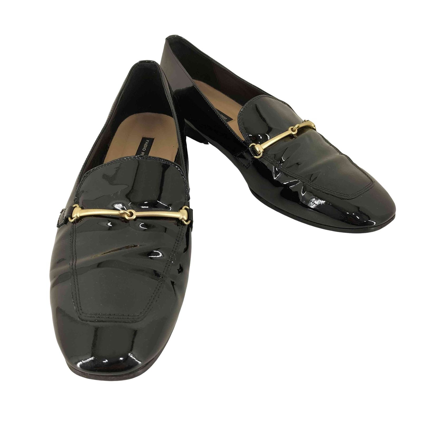 FABIO RUSCONI[ファビオルスコーニ] ローファー 36 メルカリ限定 ファビオルスコーニ FABIO RUSCONI エナメル ビットローファー