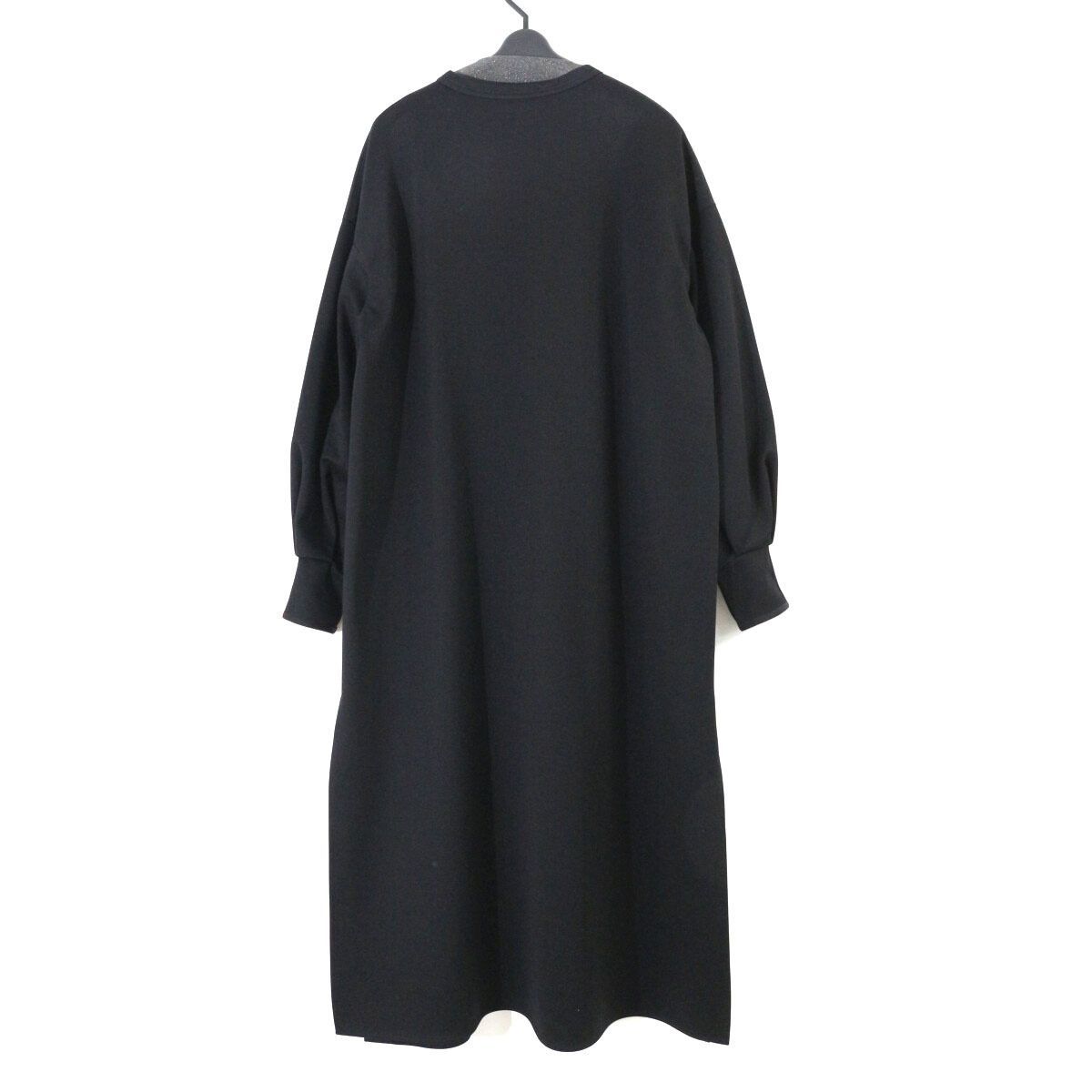 THE RERACS ザリラクス 23 SS DOBULE FACE LONG SLEEVE DRESS ストライクチャーダブルフェイスワンピース 36 RECS 389 L J