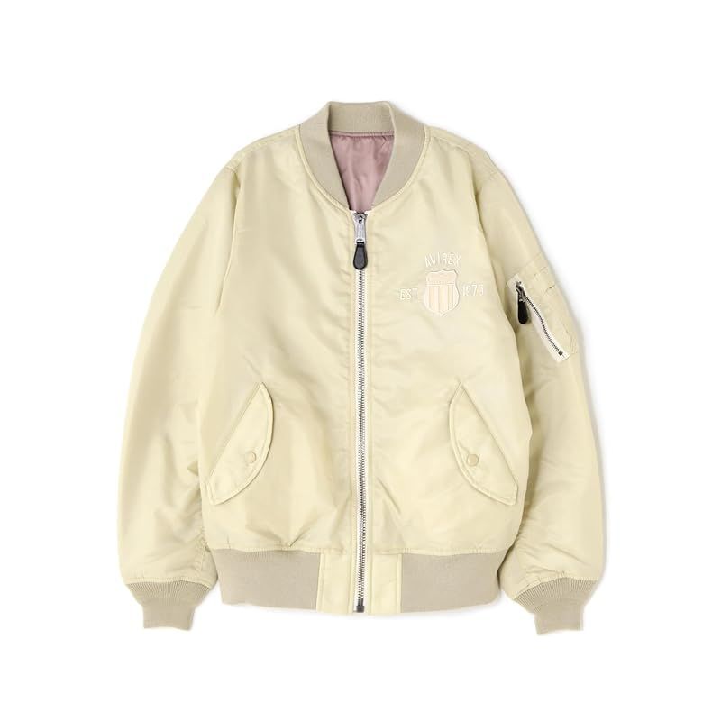 アヴィレックス LOGO MA 1 シグネチャー ロゴ レディース S 040 ベージュ 783 4252605