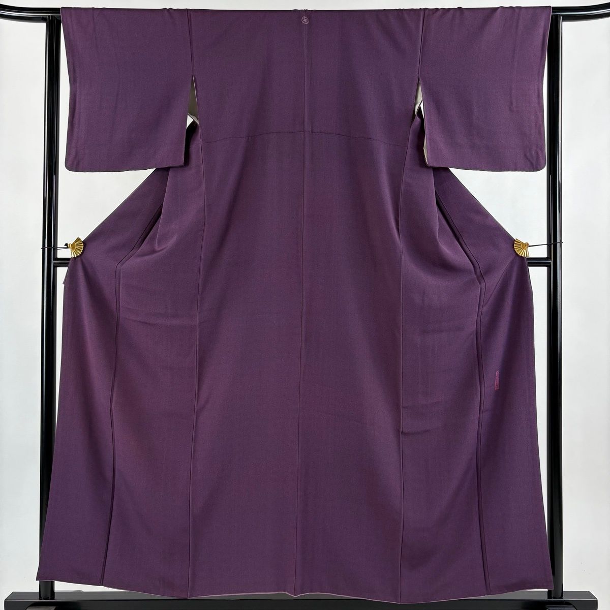 江戸小紋 身丈156.5 cm 裄丈63 S 袷 人間国宝 中村勇二郎 落款 菊唐草 紫 正絹 名品 一つ紋