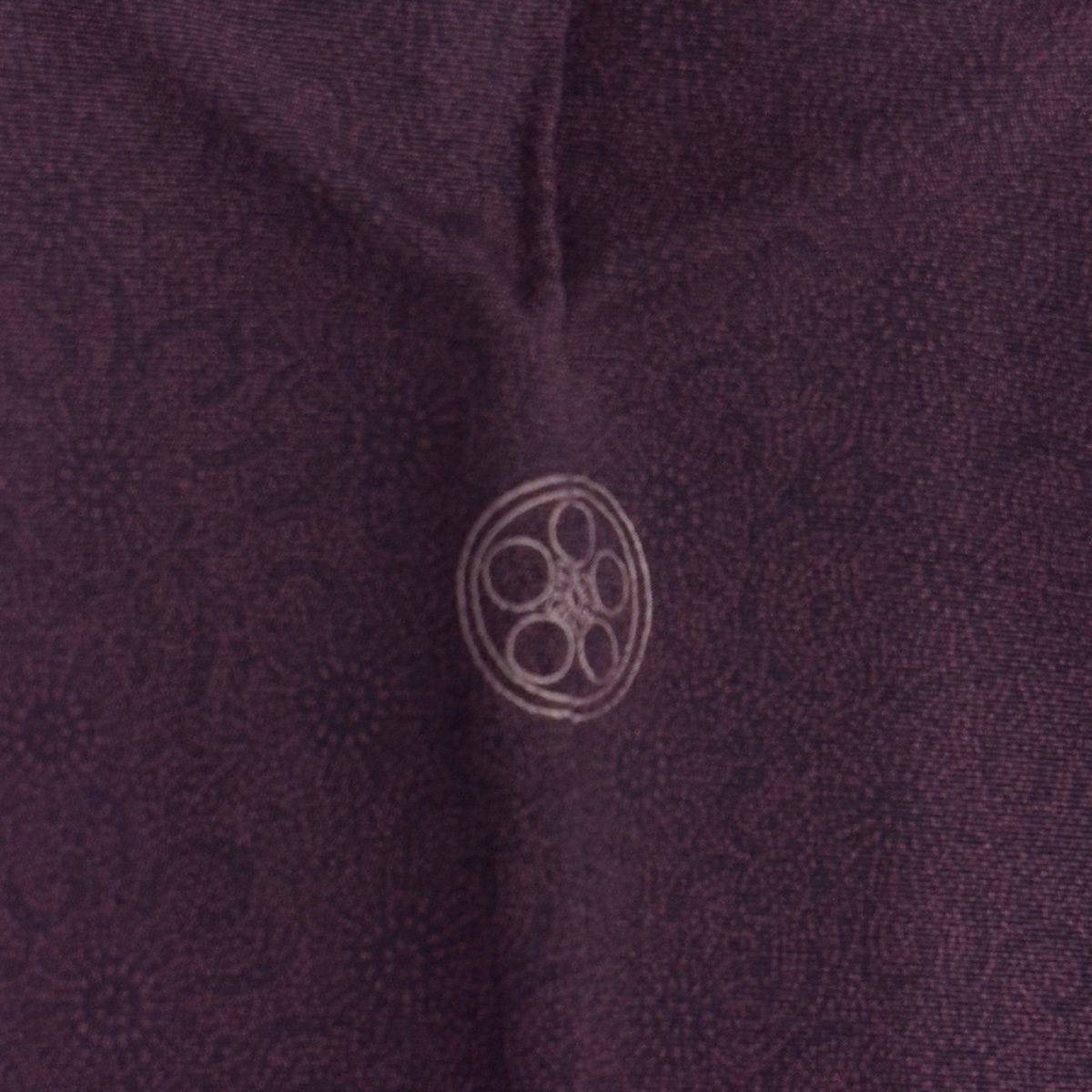 江戸小紋 身丈156.5cm 裄丈63cm S 袷 人間国宝 中村勇二郎 落款 菊唐草