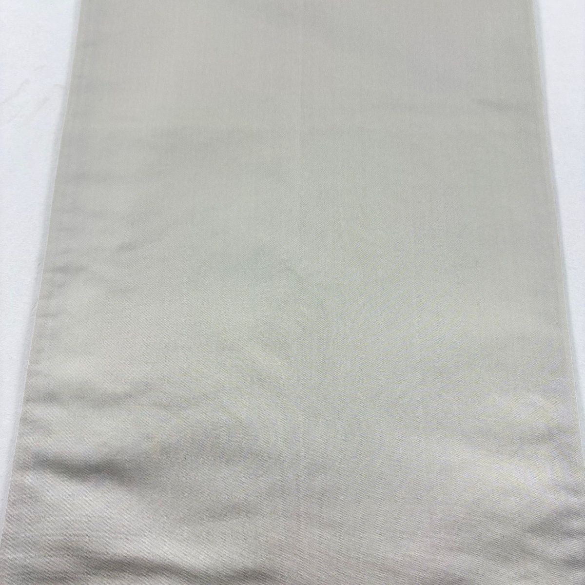 美品】 袋帯 名品 加納幸 落款 波 ヱ霞 箔 金糸 灰白 お太鼓柄 正絹