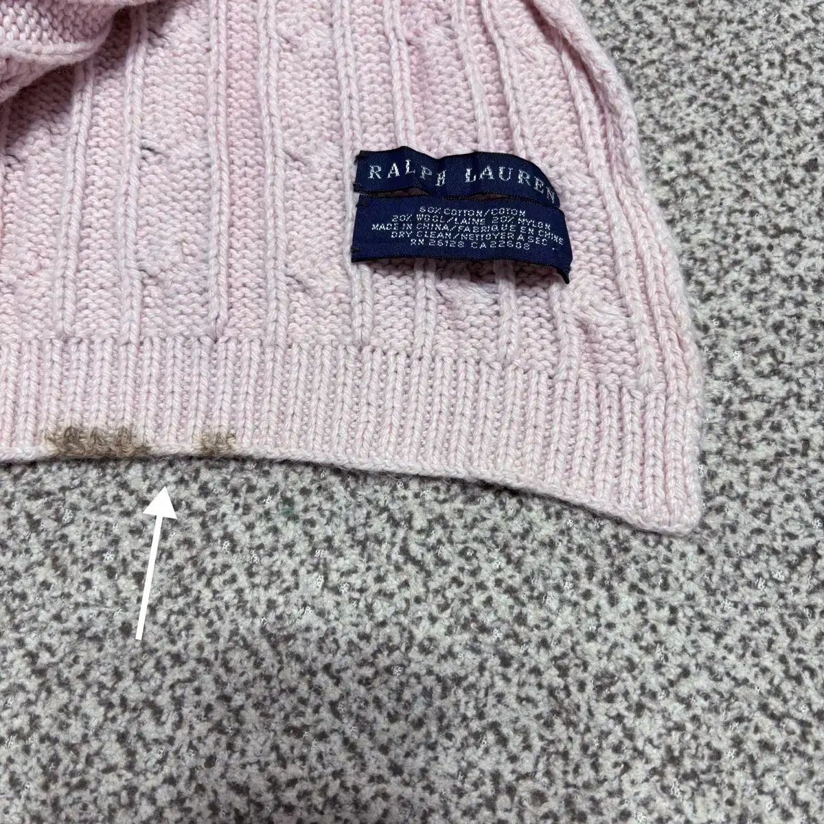 ケーブル編みマフラー A