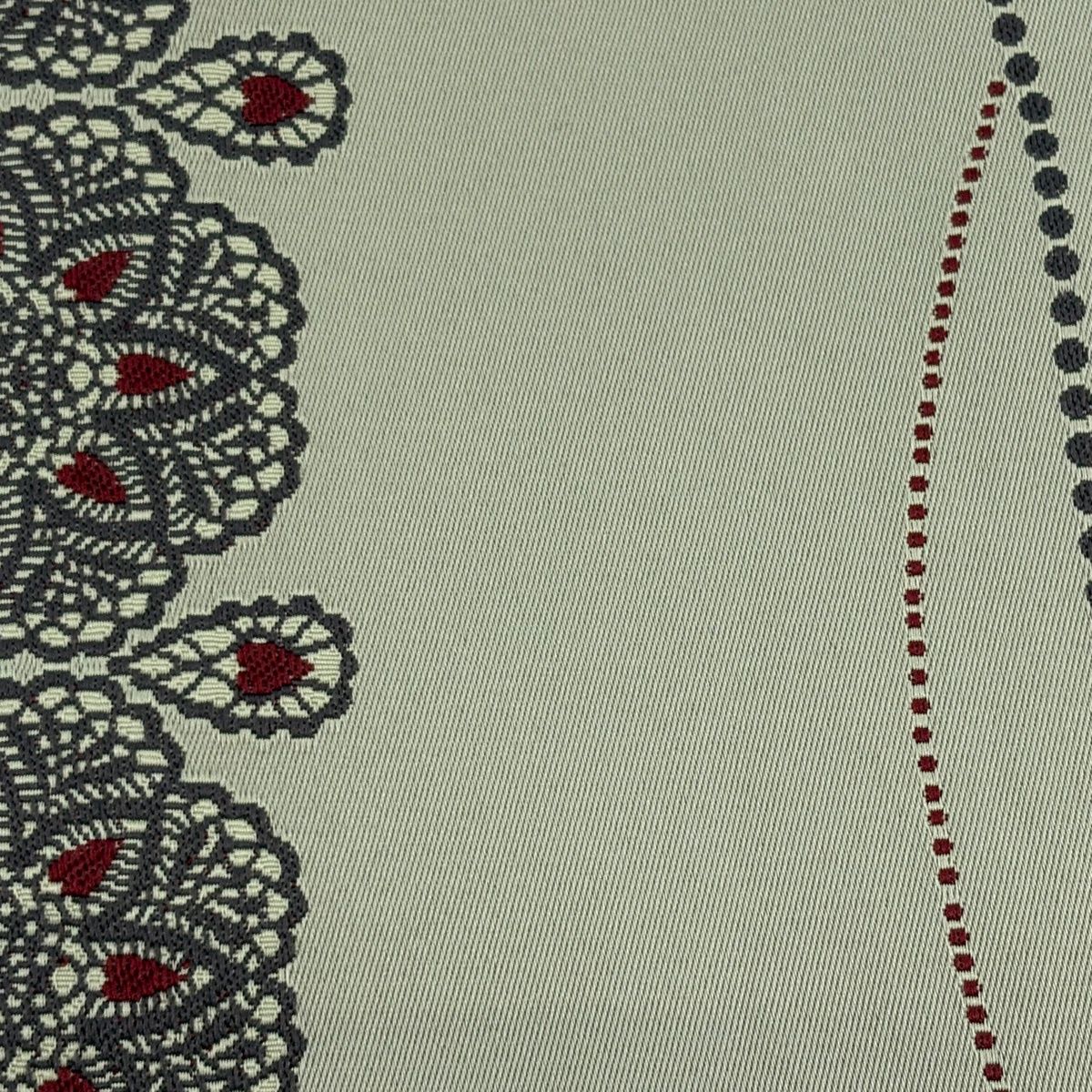 美品】半幅帯 優品 華文 幾何学模様 灰緑 化繊 【中古】 - メルカリ