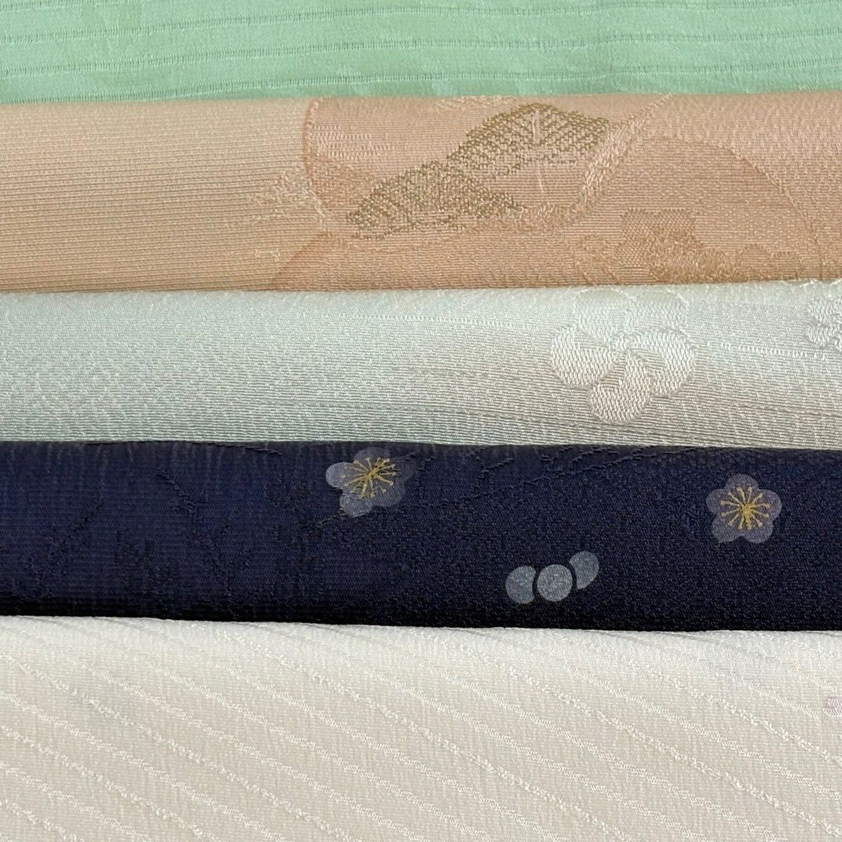 帯締め 優品 帯揚げ セット 薄緑 正絹 和装小物