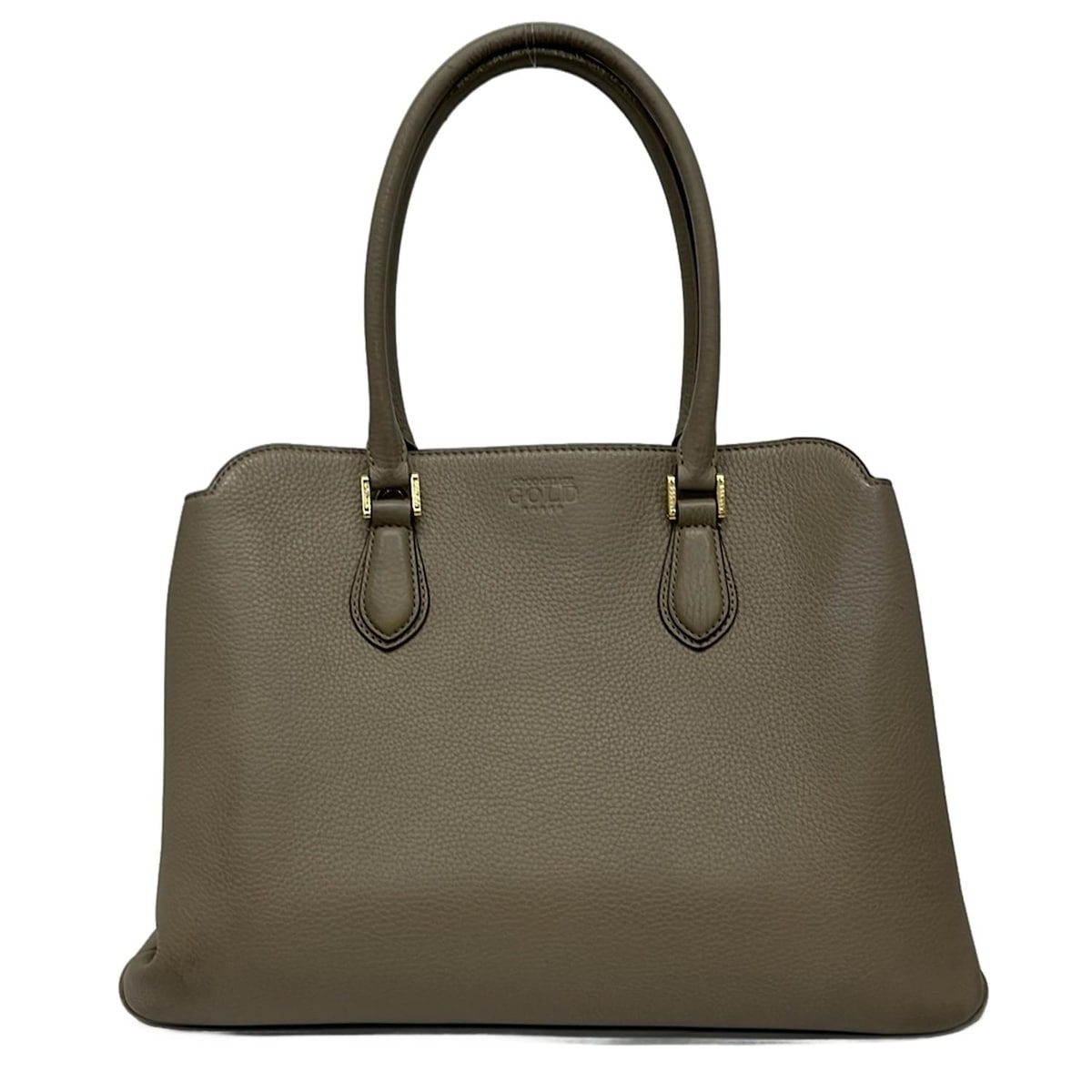 ココセリュックスゴールド ボストンバッグ ヘラクレスシュリンクアオリポケット付2 WAYボストン ミンク グレーベージュ レザー