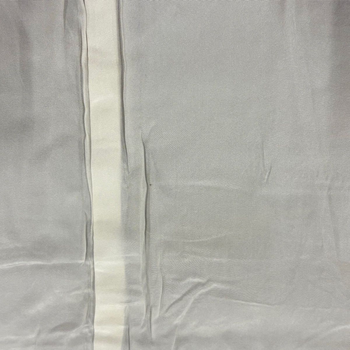  小紋 身丈156 cm 裄丈63 S 袷 草花 紋意匠 灰色 正絹 名品 小紋 着物