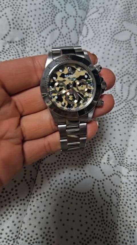  EPEX A BATHING APE アベイシングエイプ メタル時計 タイプ3 カモフラージュ黄色 金属ベルト 時計