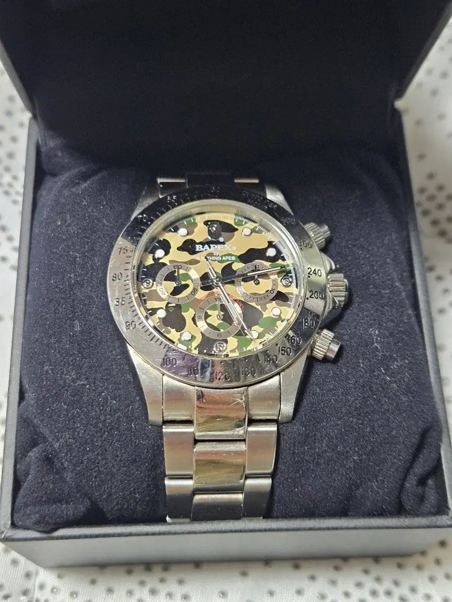 EPEX A BATHING APE アベイシングエイプ メタル時計 タイプ3 カモフラージュ黄色